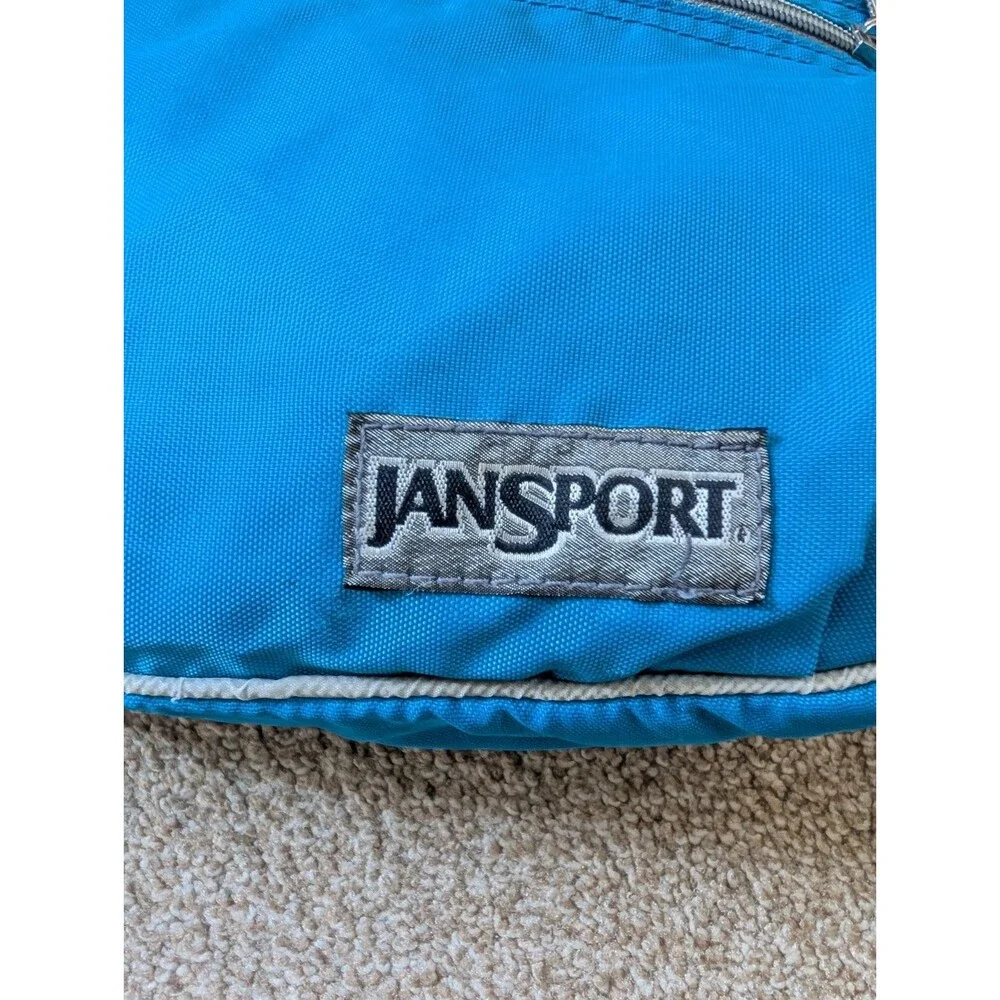 Vintage 90s JanSport Retro Travel Day Fanny Pack Waist Belt Bag Mid / Large Size